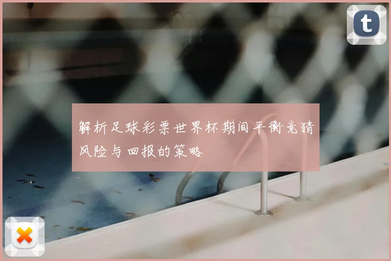 解析足球彩票世界杯期间平衡竞猜风险与回报的策略